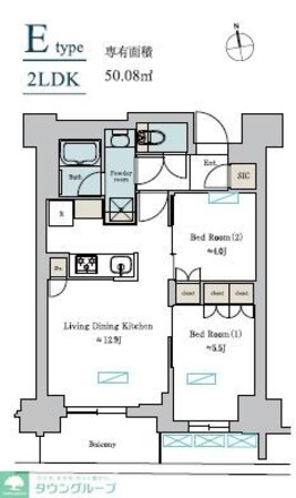Brillia ist町屋の物件間取画像